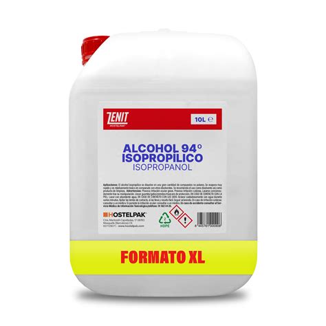 10L Alcohol isopropilico 94ºC Hostelpak