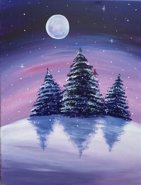 A Winters Night In Person Paint And Sip Event With Artist Savannah