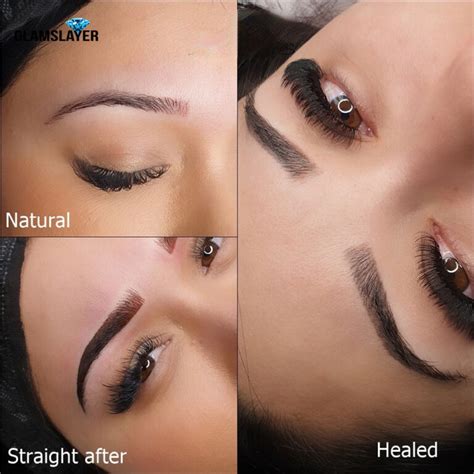 Semi Permanent Eyebrow Tattoo Cost Before And After Photo