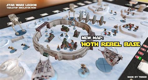 SW Legion TTS Mod - NEW MAP: HOTH REBEL BASE. Feat. Landing Bay from ...