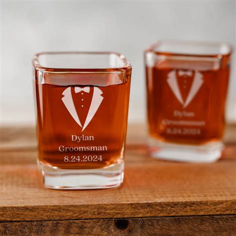 T For Groom Groomsmen T Ideas Square Shot Glasses Groomsman Proposal Groomsmen Ts