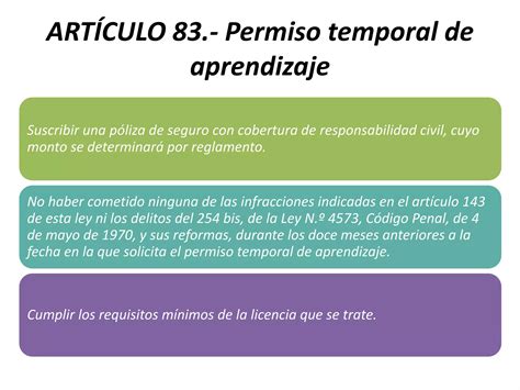 Disposiciones de la ley de tránsito tema 9 PPT