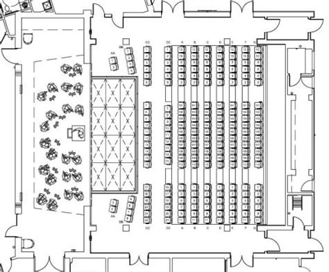 Seat Map Sieminski Theater