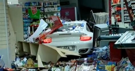 Woman Crashes Porsche 911 Turbo Into Gas Station Video