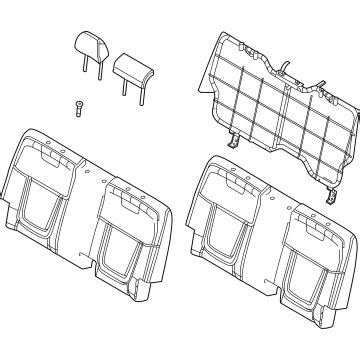 wdg genuine hyundai  assy rr seat