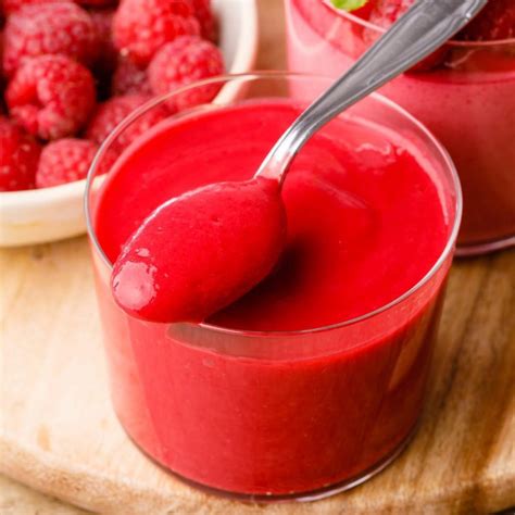 How To Make Raspberry Coulis Fresh Raspberry Sauce Nurtured Homes