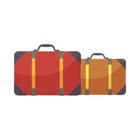 Vector cartoon luggage icon on white background 30718713 Vector Art at ...