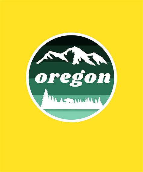 Oregon Nature Mountains Vintage Ts Digital Art By Aaron Geraud