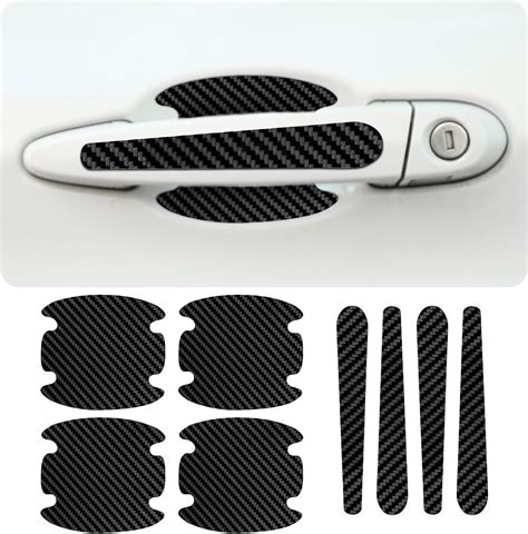 Amazon Bestmoy Pcs Carbon Fiber Car Door Handle Scratch