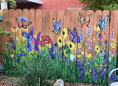 Unique Backyard Mural Ideas For Outdoor Garden And Fence Artofit