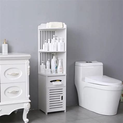 10 Corner Bathroom Storage Cabinet HOMYRACKS