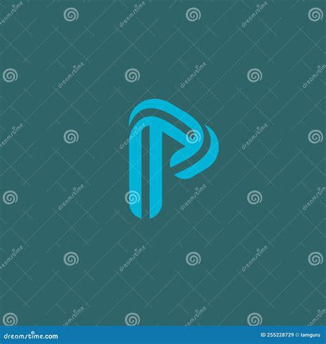 Letter P Logo Vector Template Abstract Flat Icon Symbol Logotype In