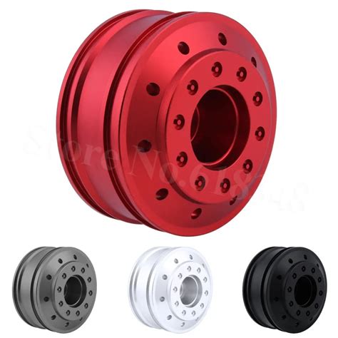 Cnc Aluminum Alloy Wheels Rims For Rc Tamiya Tractor Trailer Model