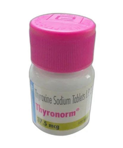 Thyronorm 375 Mcg Thyroxine Sodium Tablets At Rs 113bottle In Surat