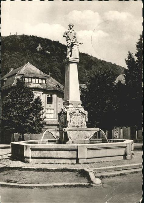 Suhl Thringer Wald Markt Mit Waffenschmied Denkmal Nr Dd29952