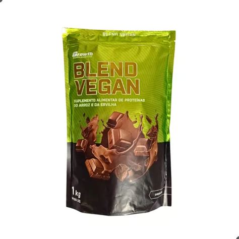 Whey Protein Vegano Growth Blend Vegan Da Ervilha Arroz Veg