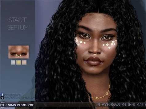 The Sims Resource Stacie Septum Female Piercings Sims 4 Piercings