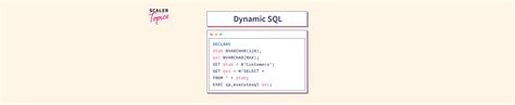 Dynamic Sql Scaler Topics