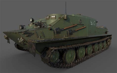 BTR-50 3D Model by lemon4ik