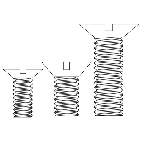 Flat Head Slotted Screws - Scientific Machine