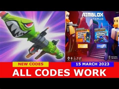 NEW UPDATE CODES AIMBLOX BETA ROBLOX ALL CODES March 15 2023