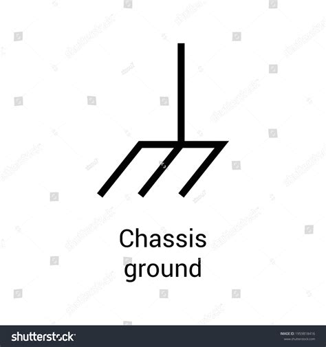 Chassis Ground Symbol Electrical Stock Vector Royalty Free 1959818416 Shutterstock