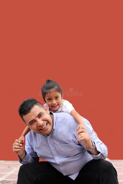 Single Dad Plays With His Year Old Brunette Latina Daughter They Cuddle And Show Their Love