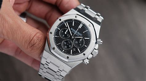 Audemars Piguet Royal Oak Chronograph Black Dial - Ticking Way