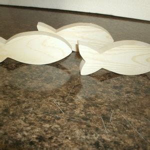 Wood Fish Unfinished Wood Fish Cutout Wooden Fish Shapes Wooden Fish