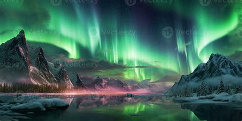 Northern Lights sky magical view, 26182196 Stock Photo at Vecteezy