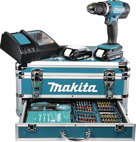 Perceuse à percussion 18V LXT 2x3 0 Ah avec 96 accessoires MAKITA