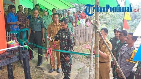 Kasdim Landak Resmikan Sumur Bor Bantuan Kasad Tni Ad