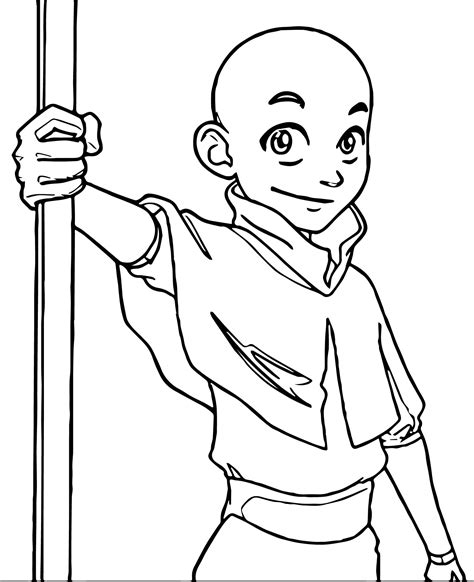 Aang Korra Avatar Aang Coloring Page Porn Sex Picture