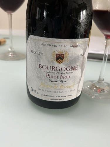 Henri De Bareuil Vieilles Vignes Bourgogne Pinot Noir Vivino Us