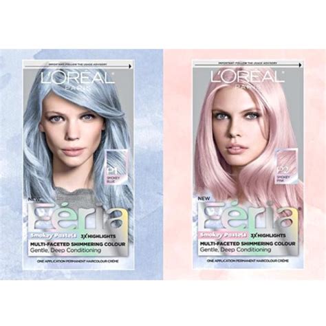 Pastel Hair Colour Loreal Paris Feria Smokey Pastel Beauty