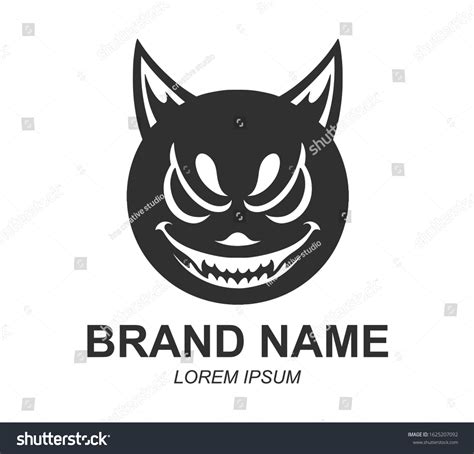 Devil Head Logo Vector Illustration Stock Vector (Royalty Free) 1625207092