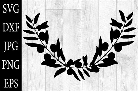 Olive Branches Silhouettes Svg Eps Png Graphic By Aleksa Popovic