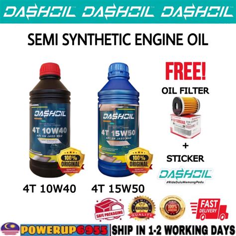 Dashoil T W W L Semi Synthetic Sn Motorcycle Engine Oil