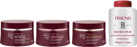 Kit Amend M Scara Nutri Hidra Recons G Dpantenol G