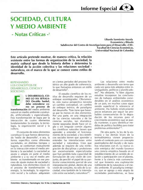 Pdf Sociedad Cultura Y Medio Ambiente Dokumen Tips