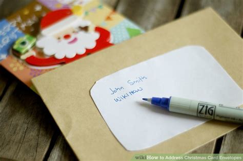 4 Ways to Address Christmas Card Envelopes - wikiHow