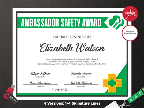 Safety Certificate Template