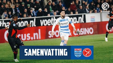 Samenvatting PEC Zwolle Almere City FC Eredivisie YouTube