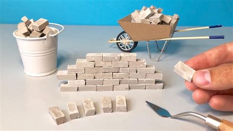 How To Make A Mini Clay Bricks Bricklaying Tutorial Youtube