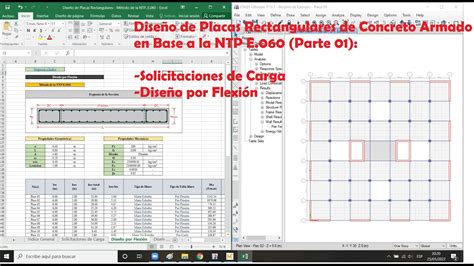 Diseño De Placas Rectangulares De Concreto Armado Método De La Ntp E060 Parte 01 Youtube