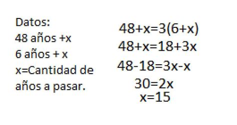 Un Padre Tiene A Os Y Su Hijo Al Cabo De Cu Ntos A Os La