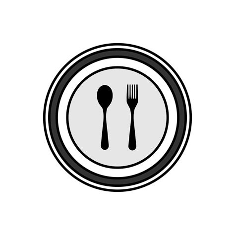 Illustration Vector Graphic Of Food Plate Logo Perfect To Use For Food