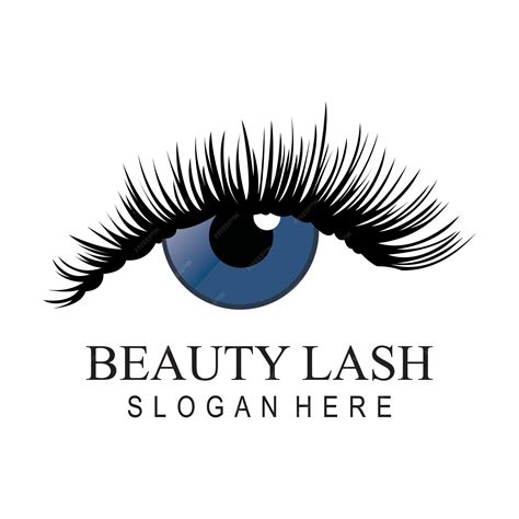 Premium Vector Eyelash Extension Logo Design For Beauty Fashion With