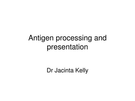 PPT - Antigen processing and presentation PowerPoint Presentation, free ...