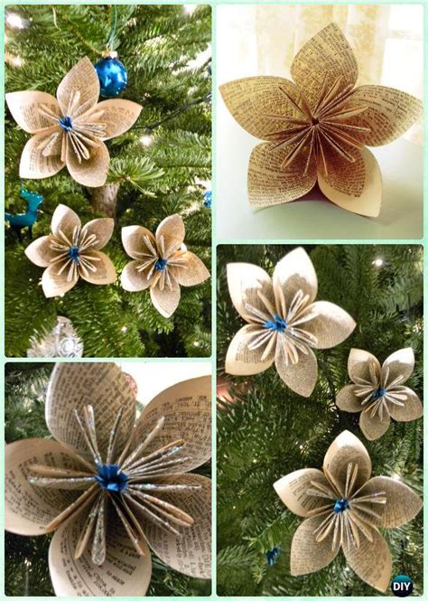 Diy Paper Christmas Tree Ornament Craft Ideas Instructions